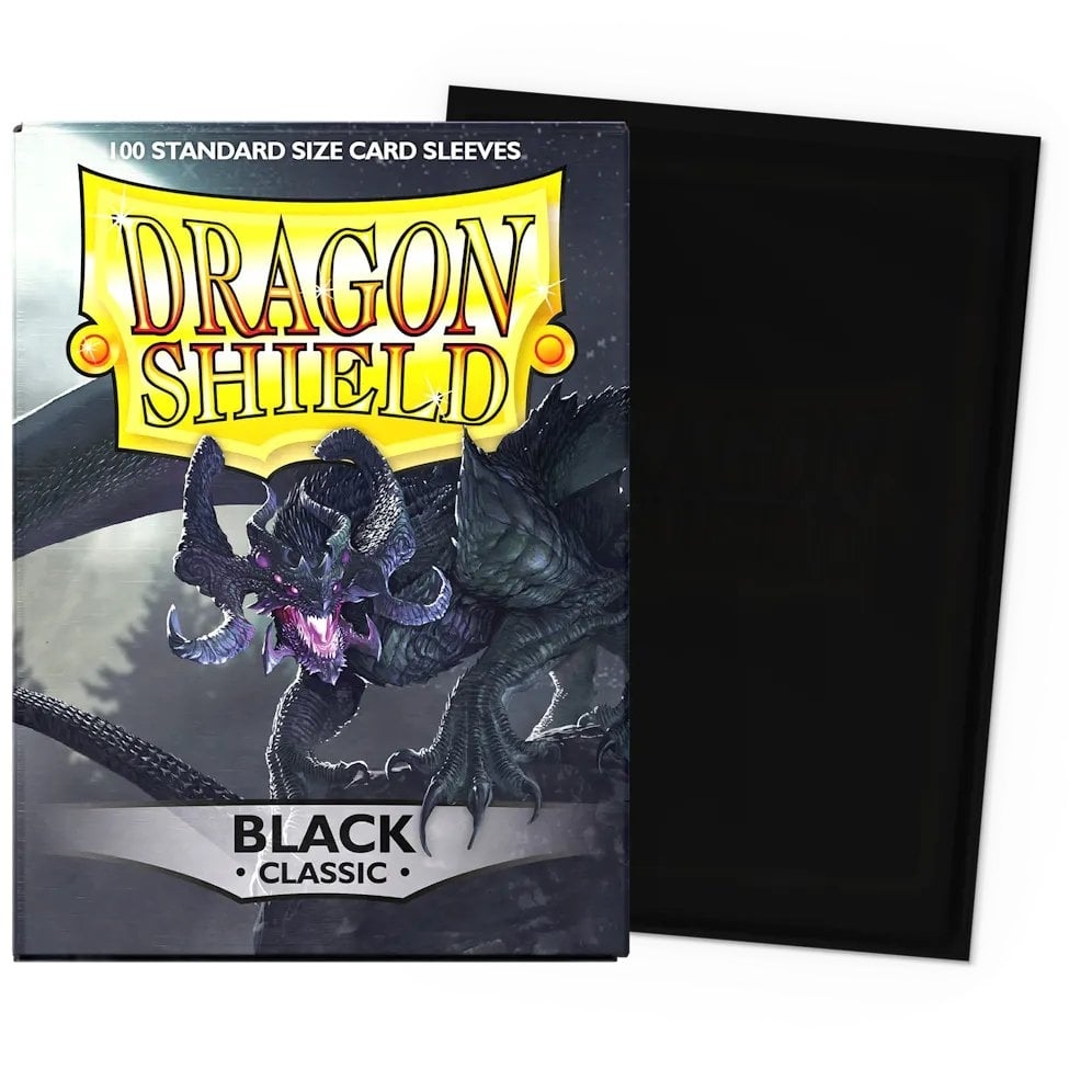 100 Pochettes Classic Format Standard Noir - Dragon Shield