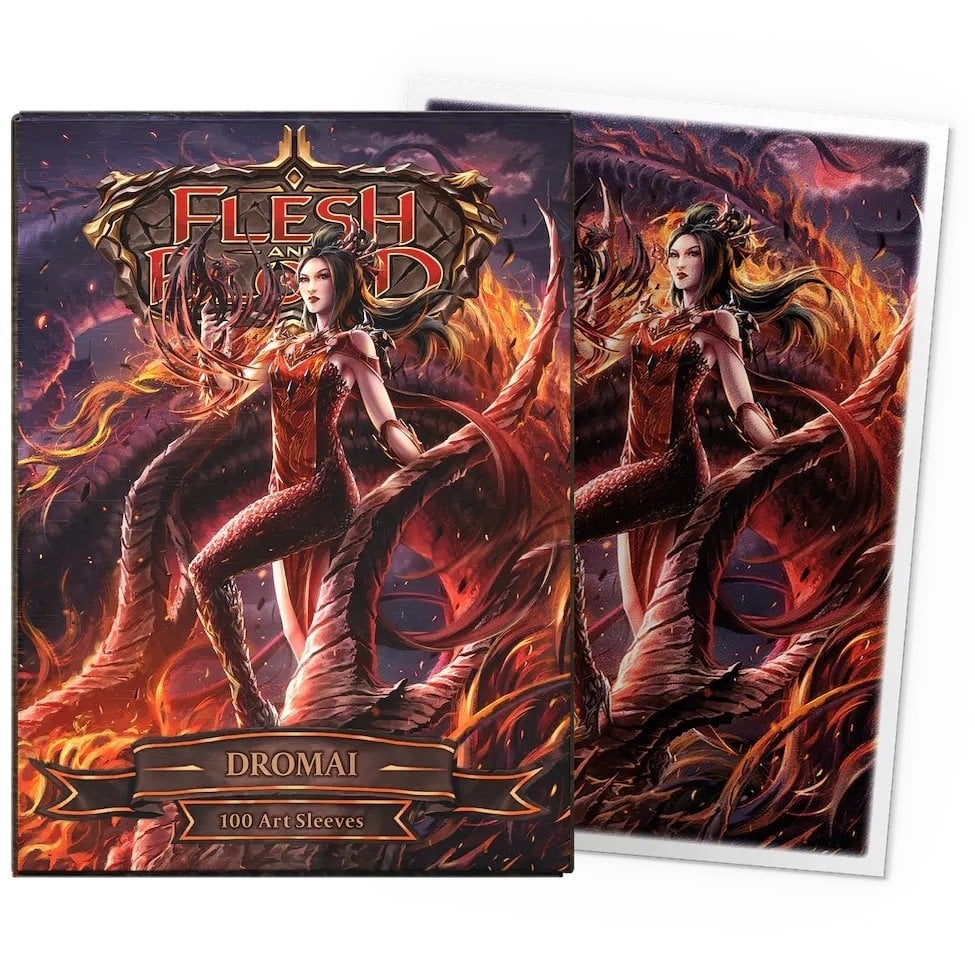 100 Matte Art Sleeves Standard Size Dromai Flesh & Blood Uprising - Dragon Shield