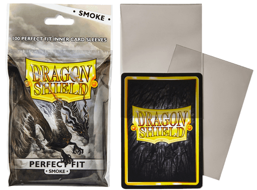 100 Sous-pochettes Perfect Fit Format Standard Gris - Dragon Shield