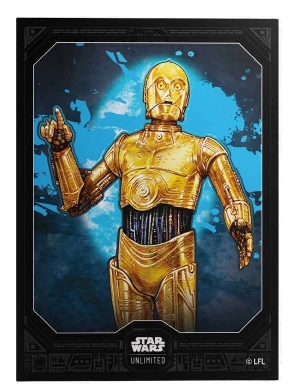 60 + 2 Pochettes Art Star Wars Unlimited C-3PO 66 x 92 mm - Gamegenic