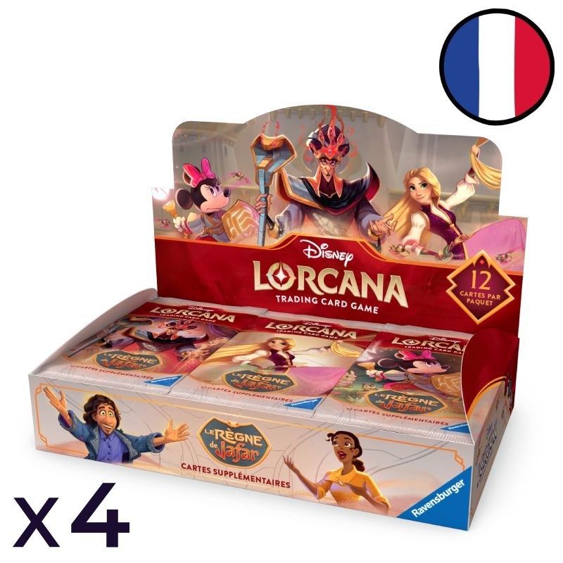 Lot de 4 Displays de 24 boosters Le Règne de Jafar Chapitre 8 - Disney Lorcana FR