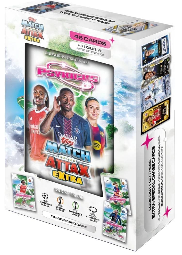Topps UCC Match Attax Extra 2026 - Psykicks Mega Tin -Topps