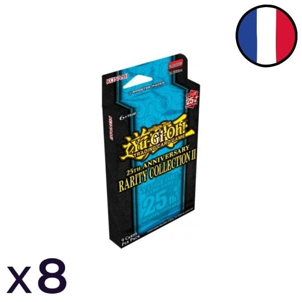 Set of 8 2-packs tuckboxes 25th Anniversary Rarity Collection II - Yu-Gi-Oh! FR