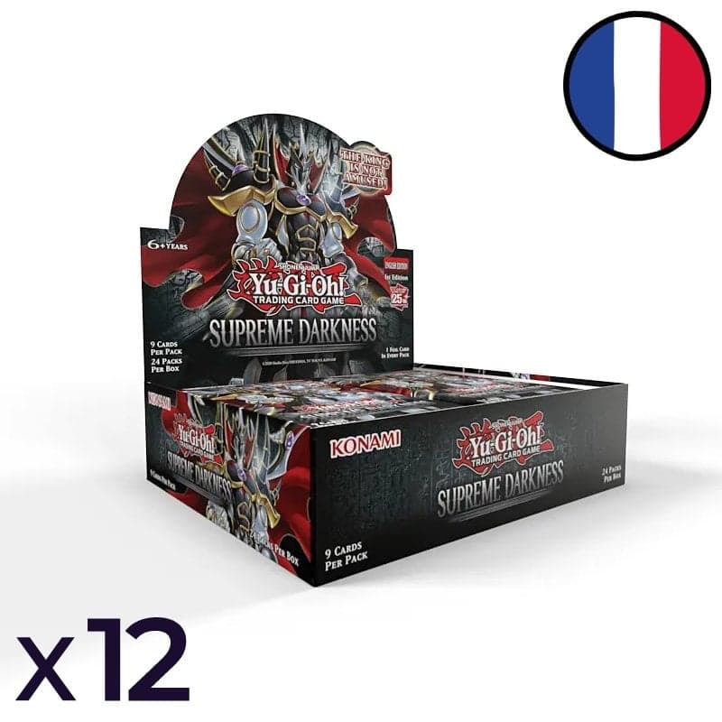 Lot de 12 Boites de 24 Boosters Ténèbres Suprêmes - Yu-Gi-Oh! FR