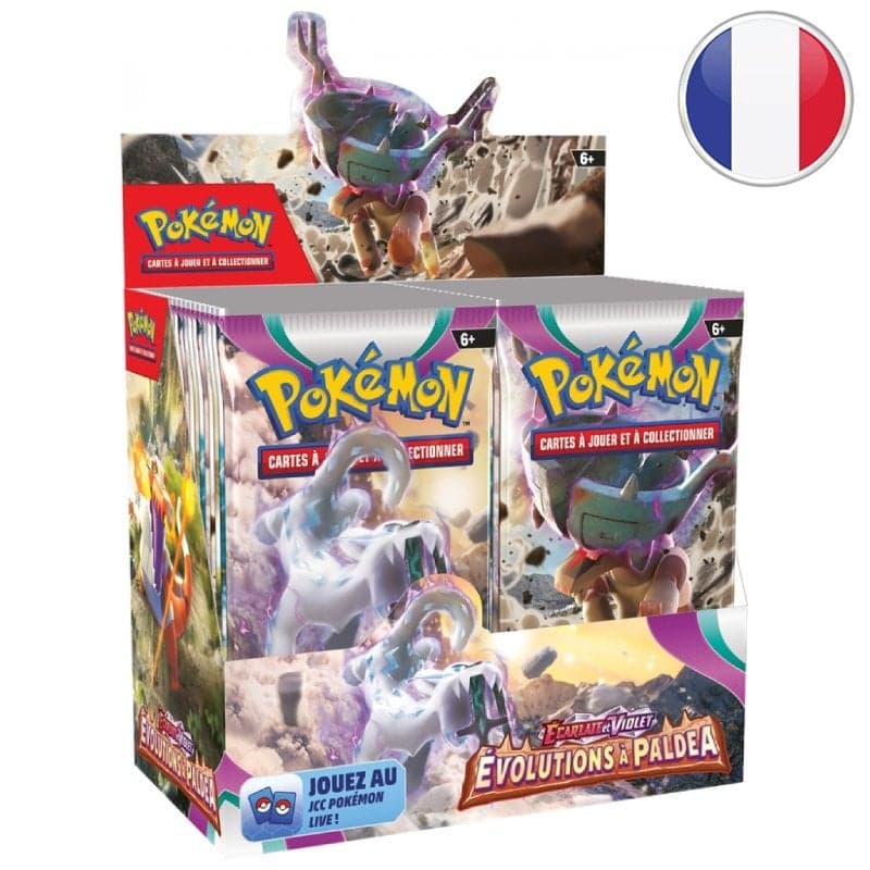 Display of 36 Scarlet & Violet: Paldea Evolved booster packs - Pokémon FR