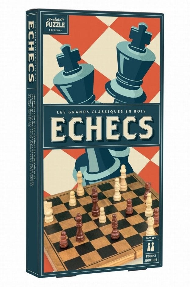 Jeu d'Echecs Bois Vintage - Wilson Jeux