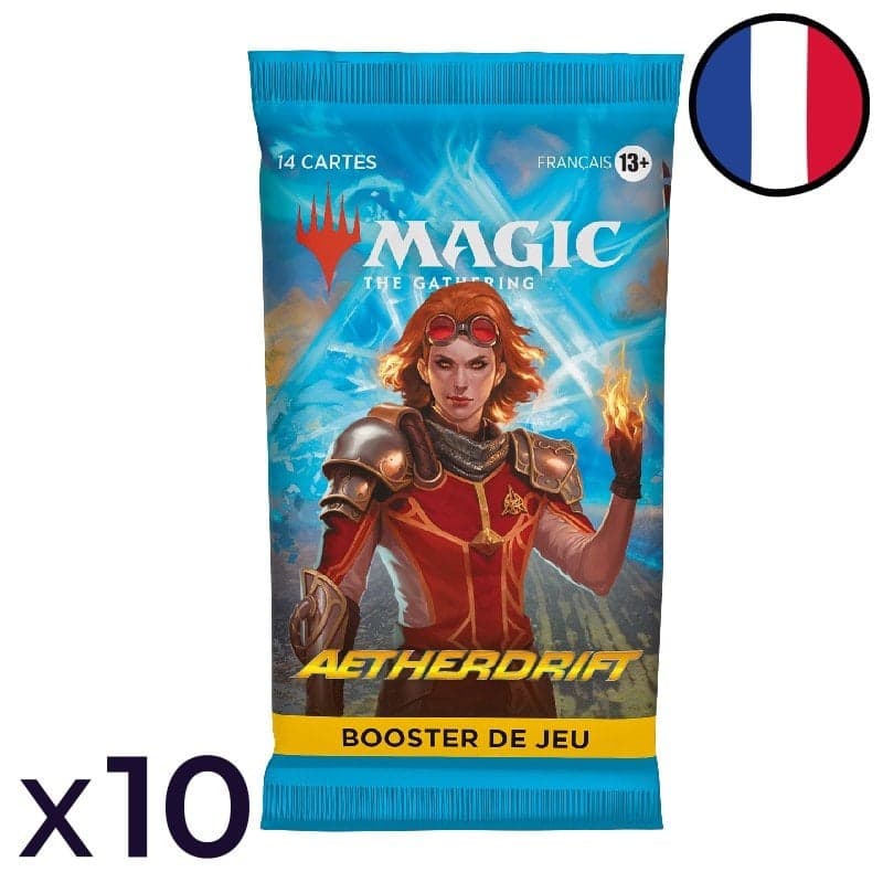 Lot de 10 boosters de jeu Aetherdrift - Magic FR