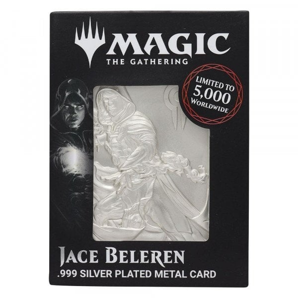 Limited Edition Silver Plated Metal Card Jace Beleren - Magic