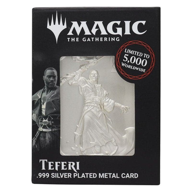 Carte en Métal Plaqué Argent Edition Limitée Téfeiri - Magic