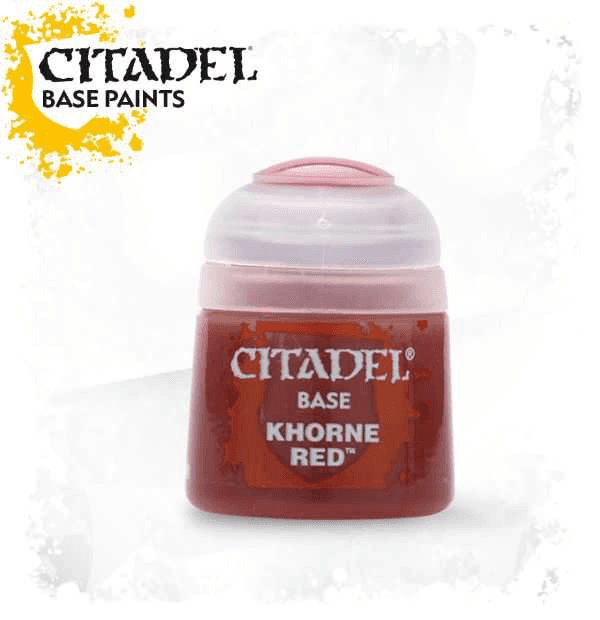 Pot de peinture Base Khorne Red 12ml 21-04 - Citadel