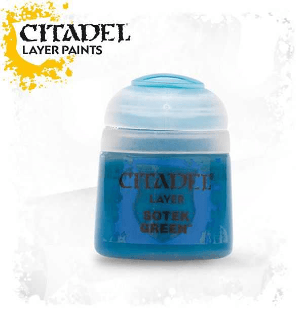 Pot of Layer Sotek Green paint 12ml 22-19 - Citadel