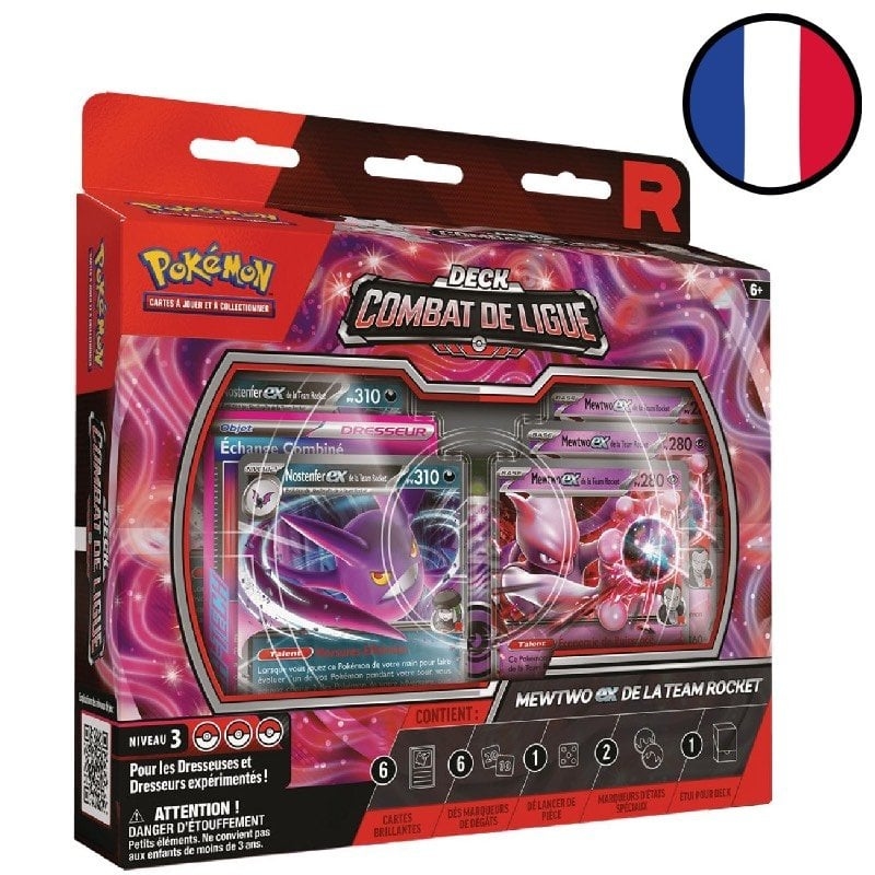 Team Rocket's Mewtwo ex League Battle Deck - Pokémon FR