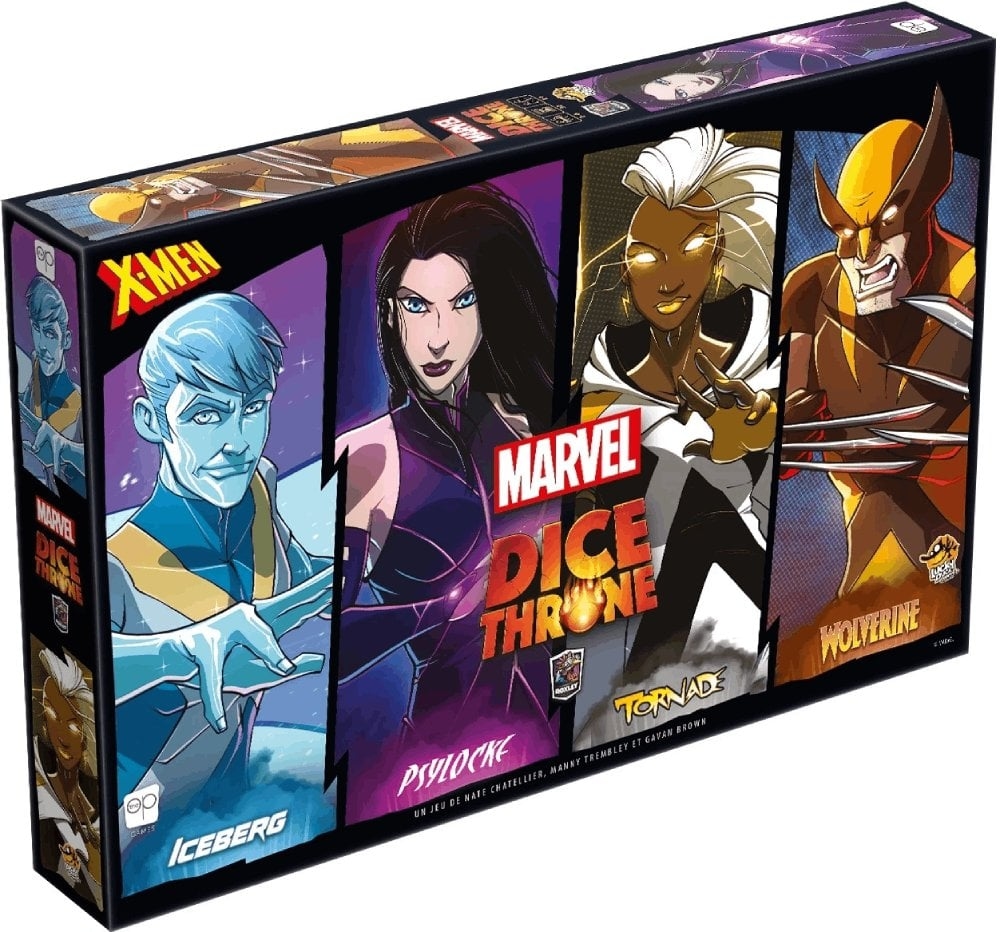 Dice Throne Marvel - X-Men : Iceberg, Psylocke, Tornade, Wolverine