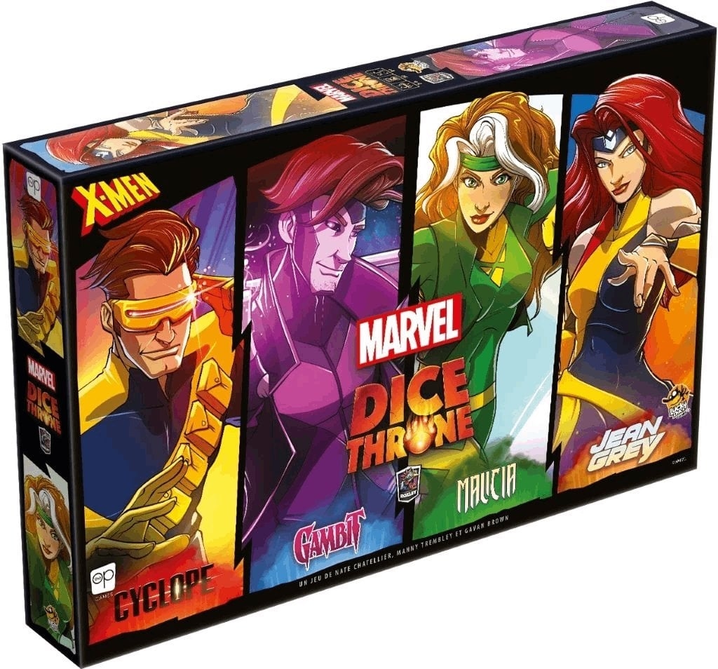 Dice Throne Marvel - X-Men : Cyclope, Gambit, Malicia, Jean Grey