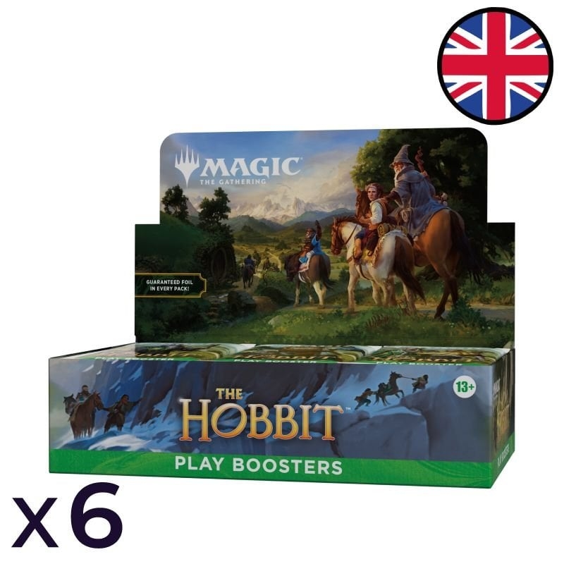 Lot de 6 boites de 30 boosters de jeu Le Hobbit - Magic EN