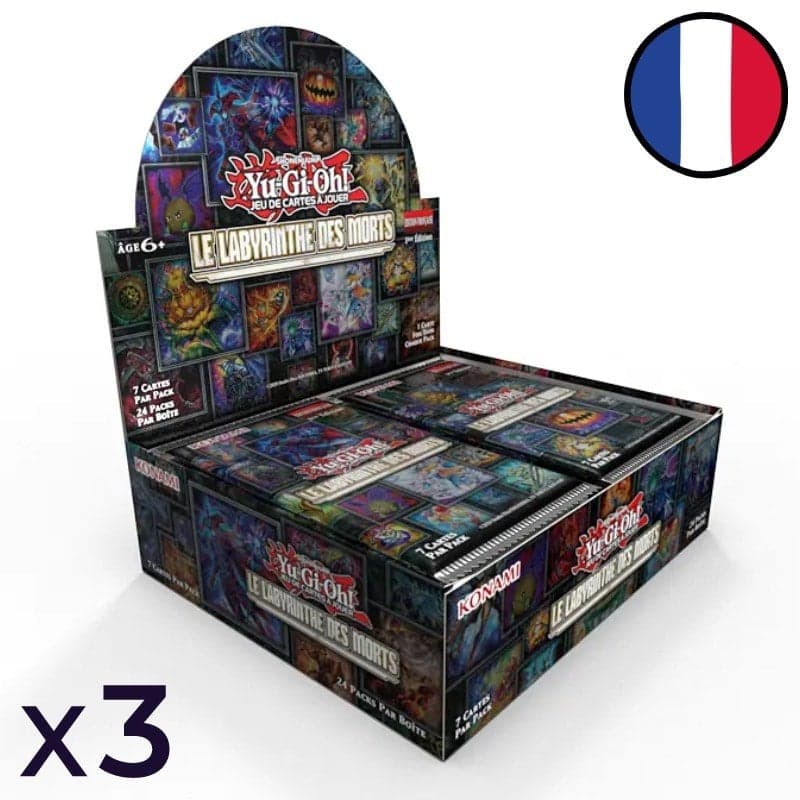 Set of 3 Displays of 24 Maze of Muertos Booster Packs - Yu-Gi-Oh! FR