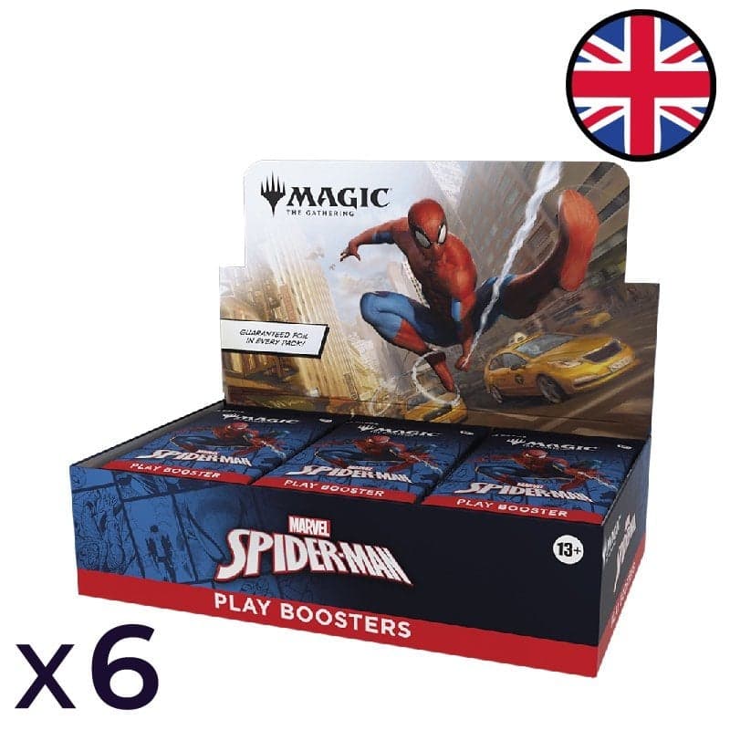 Lot de 6 boites de 30 boosters de jeu Magic: The Gathering — Marvel's Spider-Man - Magic EN