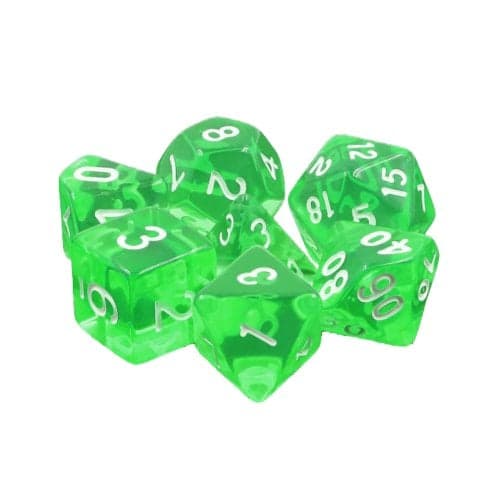 Lot de 7 dés en boîte - Gemmes Emeraude - Epic Forge
