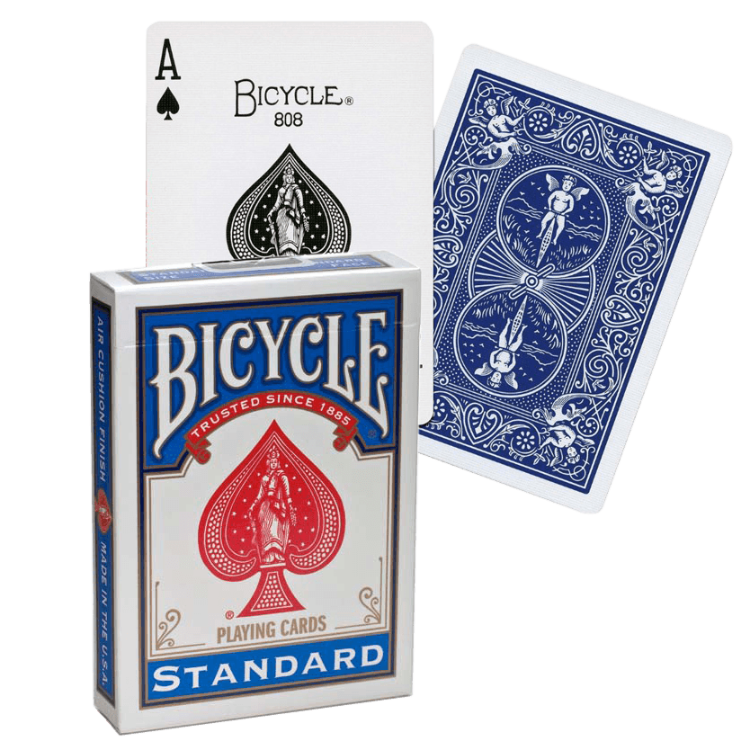Jeu de 54 Cartes Poker Standard Dos Bleu - Bicycle