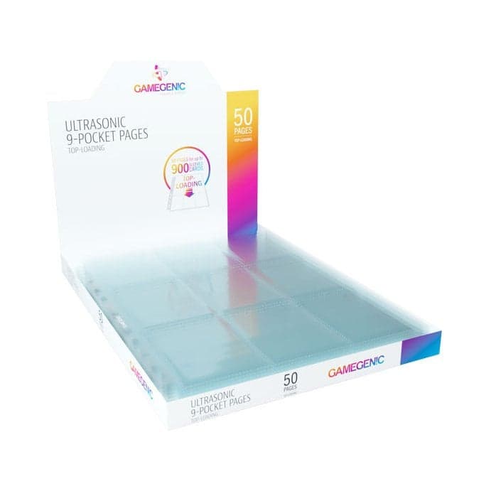 Set of 50 Ultrasonic 9-Pocket Pages Top-Loading - Gamegenic