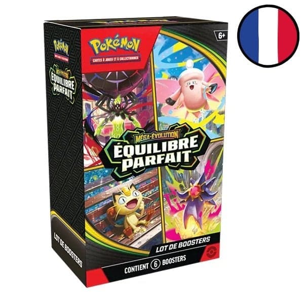 Bundle 6 boosters Méga-Évolution – Équilibre Parfait - Pokémon FR