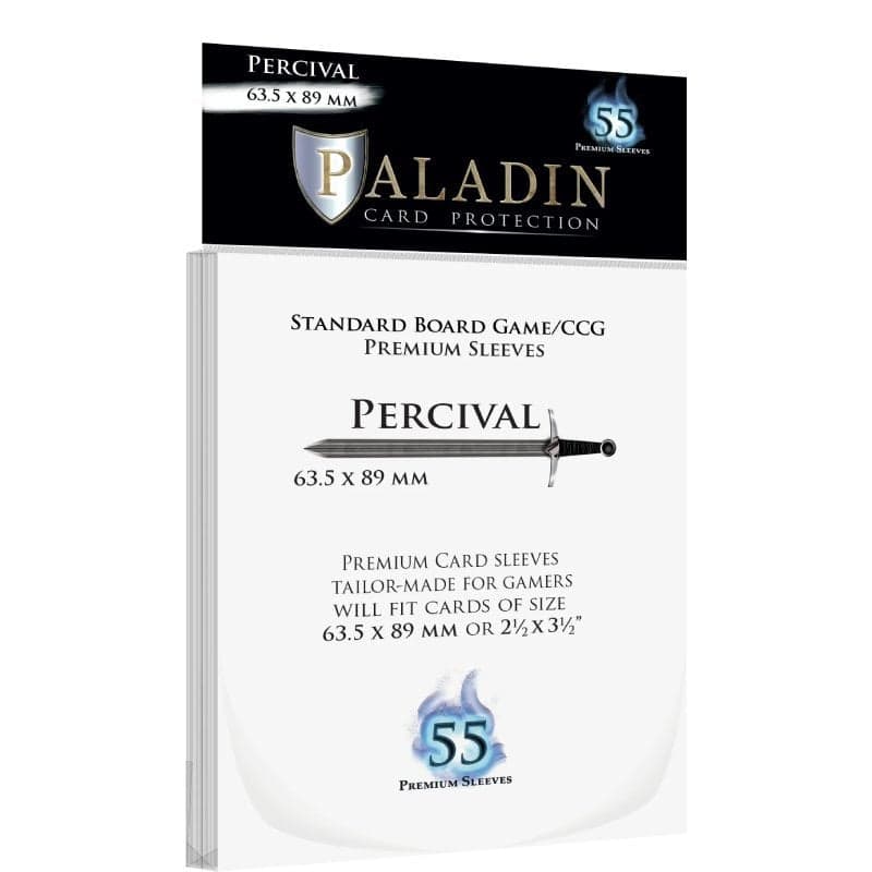 55 pochettes transparentes Percival format Standard (63.5 × 89 mm) - Paladin
