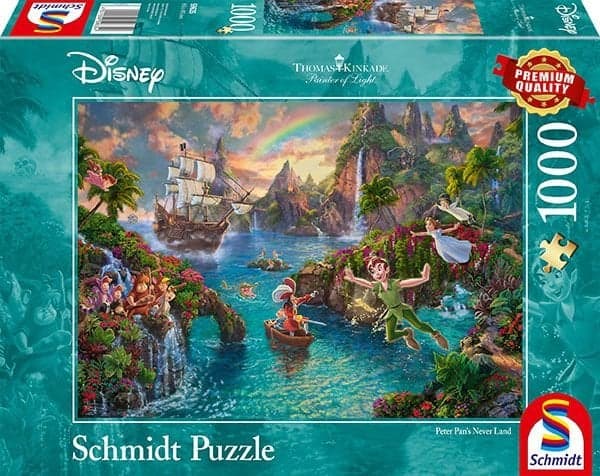 Puzzle 1000 pièces Disney - Kinkade - Peter Pan (Schmidt)