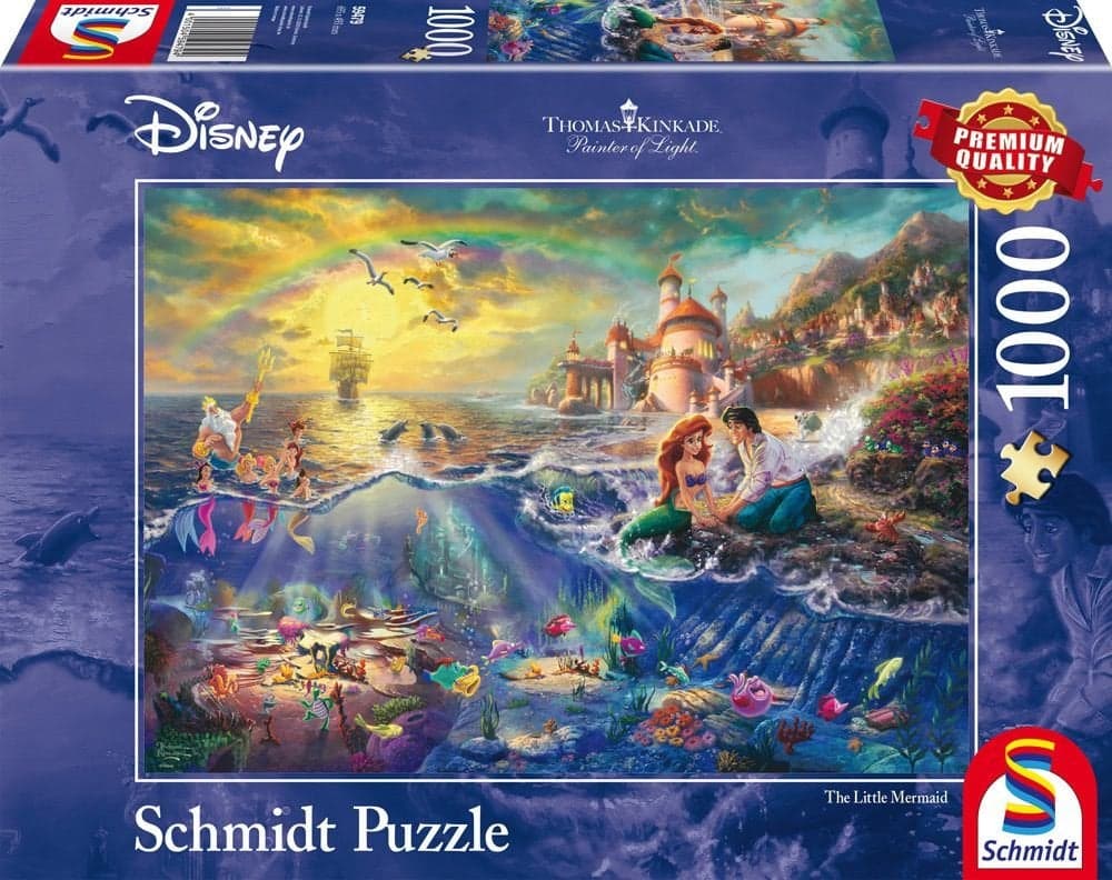 Jigsaw Puzzle 1000 Pieces - Disney Kinkade The Little Mermaid - Schmidt