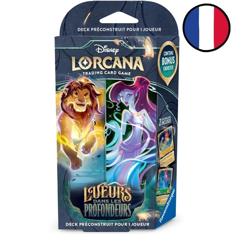 Deck de démarrage Simba et Megara - Lueurs dans les Profondeurs - Chapitre 10 - Disney Lorcana FR