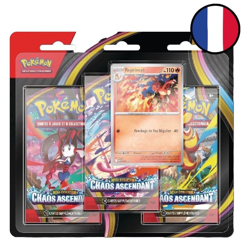 Tripack Méga-Évolution – Chaos Ascendant - Reptincel - Pokémon FR