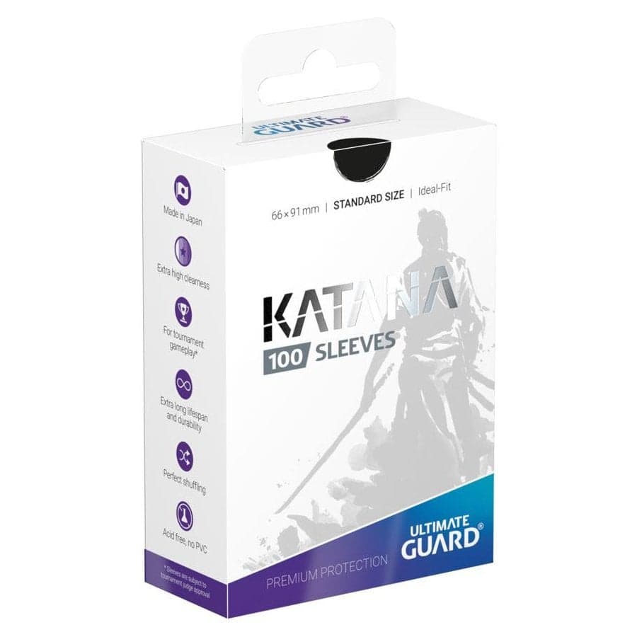 100 pochettes Katana format Standard Noir - Ultimate Guard