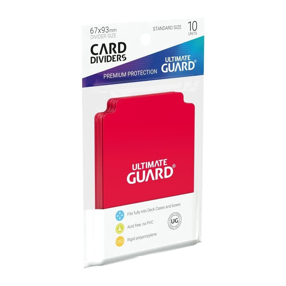 10 Ultimate Guard Card Dividers Red - Ultimate Guard