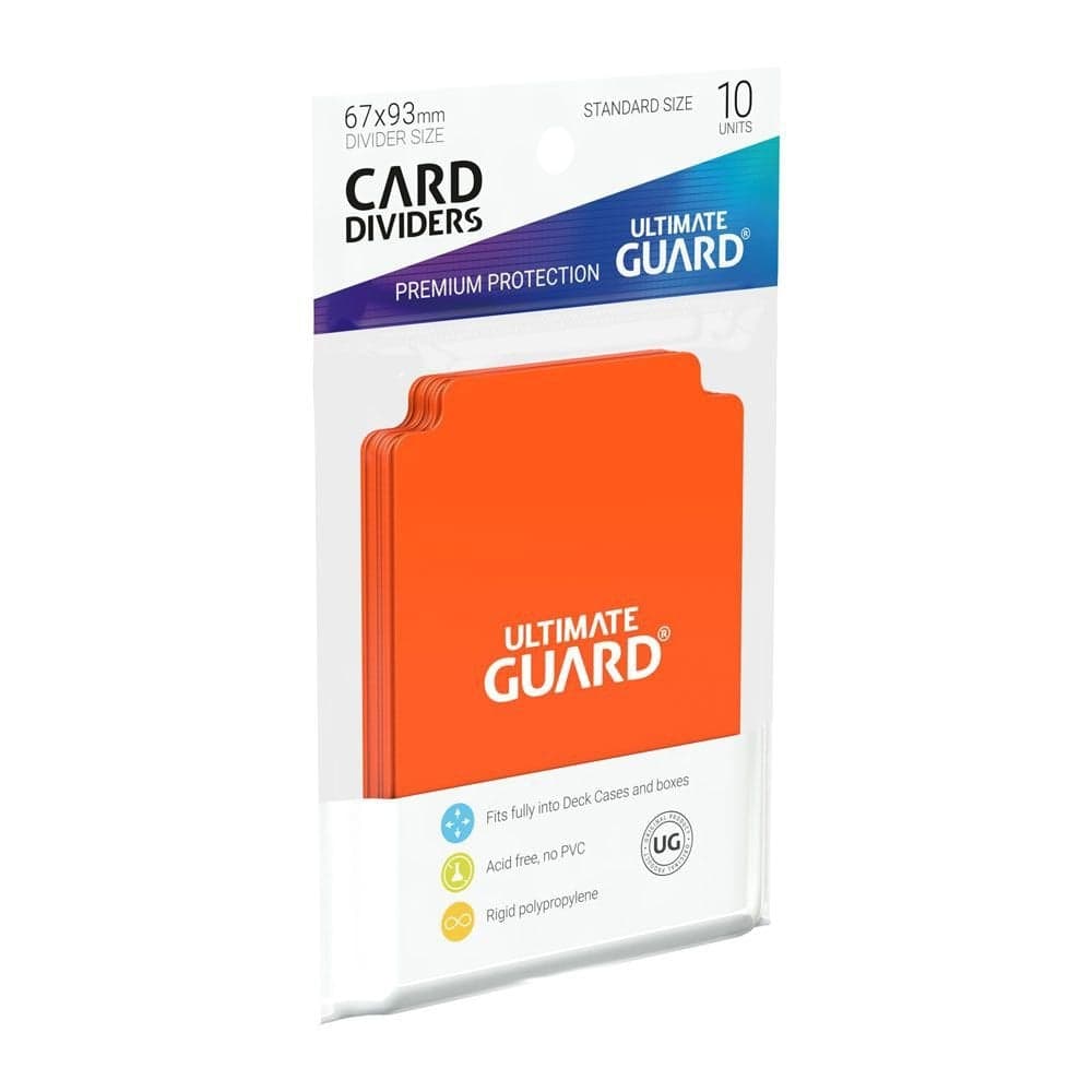 10 Ultimate Guard Card Dividers Orange - Ultimate Guard