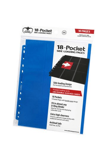 10 pages de classeur 18-Pocket Side-Loading Bleu - Ultimate Guard