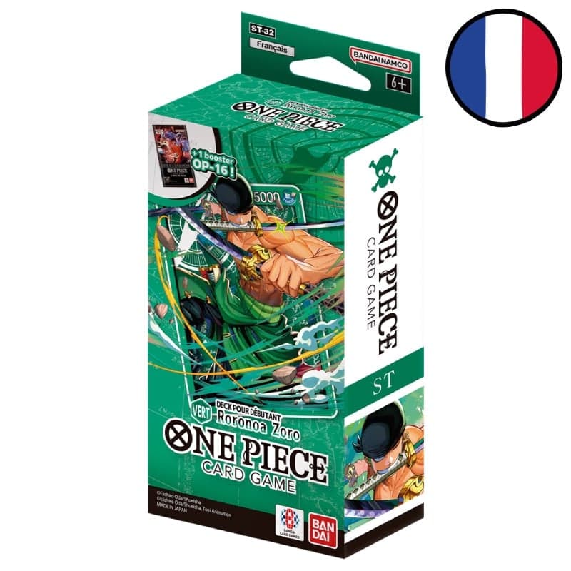 Green Starter Deck Roronoa Zoro ST-32 - One Piece FR