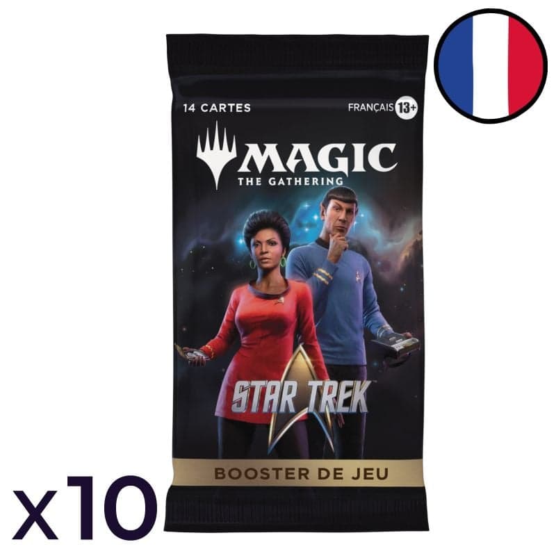 Lot de 10 boosters de jeu Star Trek - Magic FR