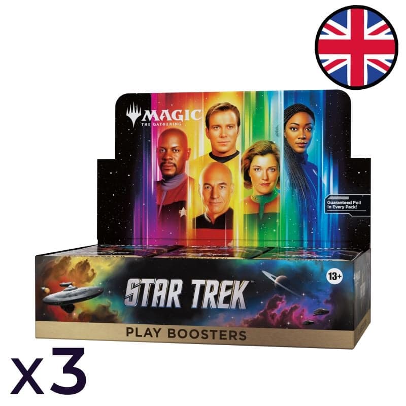 Lot de 3 boites de 30 boosters de jeu Star Trek - Magic EN