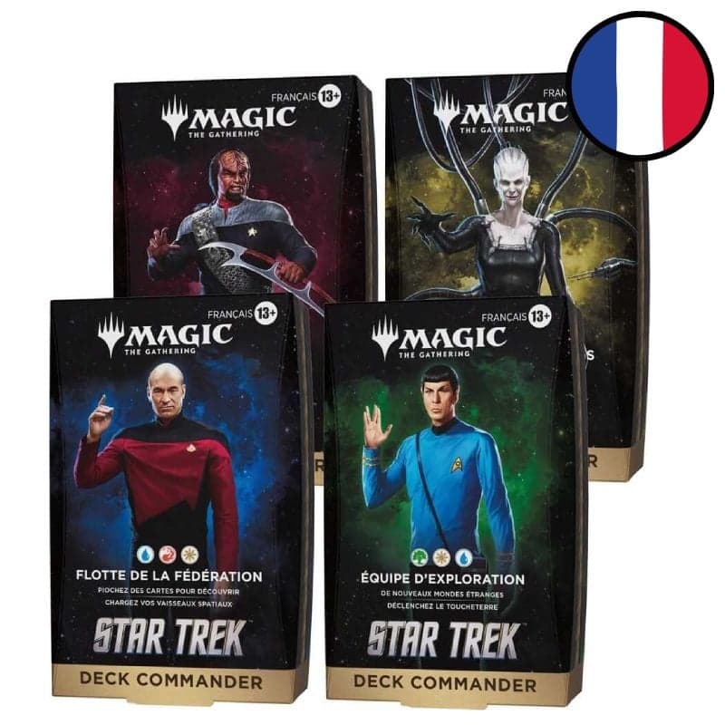 Lot des 4 Decks Commander Star Trek - Magic FR