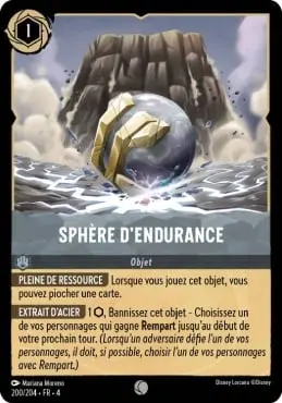 carte shpère d'endurance lorcana