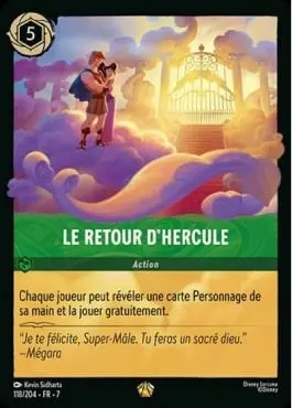 carte le retour d'hercule lorcana