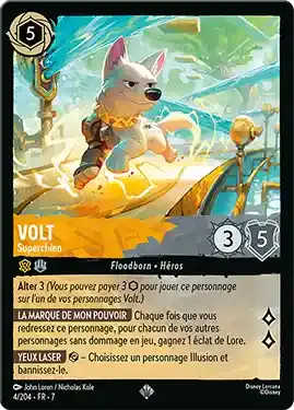 carte volt super-chien lorcana