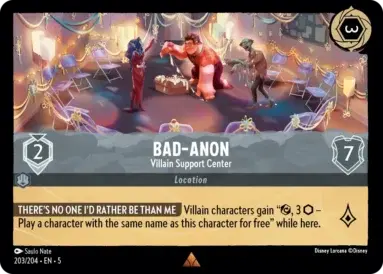 carte bad-anon lorcana