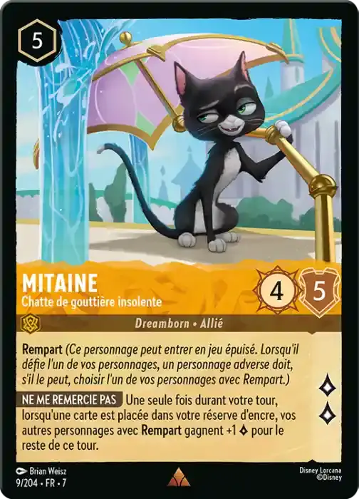 carte mitaine lorcana