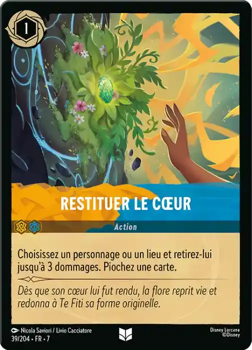 carte restituer le coeur lorcana