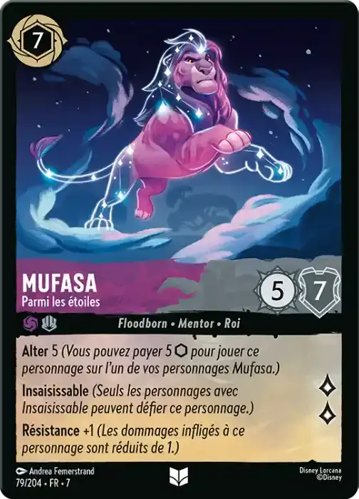 carte mufasa lorcana