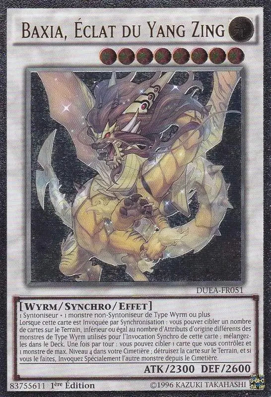 carte baxia éclat du yang zing yu-gi-oh