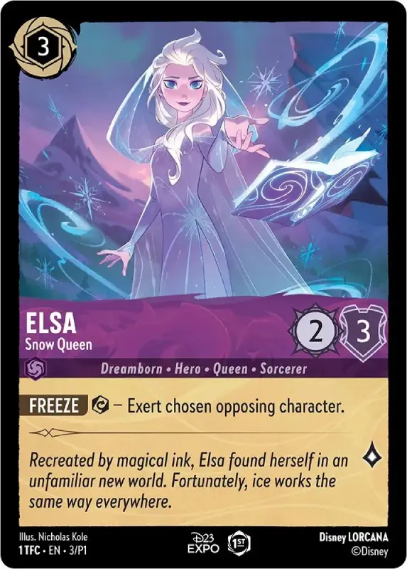 carte-elsa-reine-des-neiges-article-lorcana