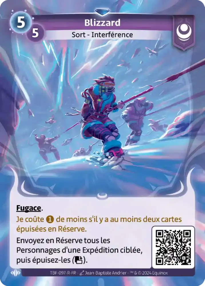 carte altered blizzard epreuve du froid