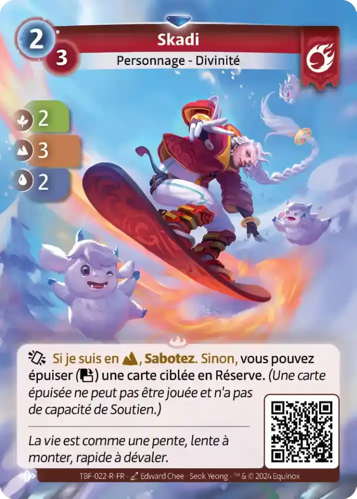 carte altered skadi epreuve du froid