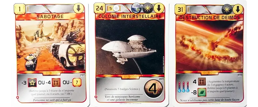 Article Terraforming Mars - cartes "Événements"